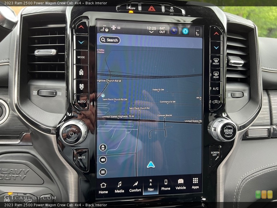 Black Interior Navigation for the 2023 Ram 2500 Power Wagon Crew Cab 4x4 #146197193