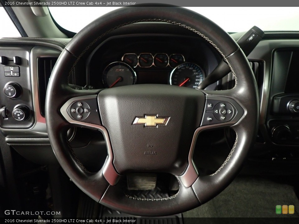 Jet Black Interior Steering Wheel for the 2016 Chevrolet Silverado 2500HD LTZ Crew Cab 4x4 #146199186