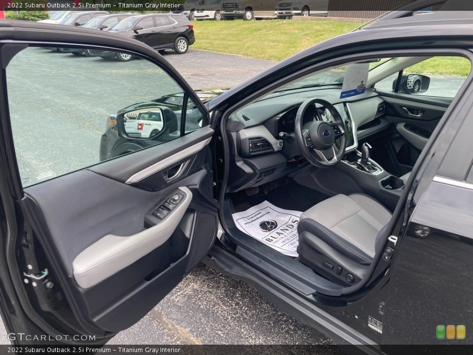 Titanium Gray Interior Door Panel for the 2022 Subaru Outback 2.5i Premium #146199312