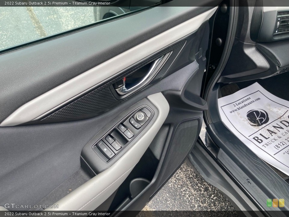 Titanium Gray Interior Door Panel for the 2022 Subaru Outback 2.5i Premium #146199330