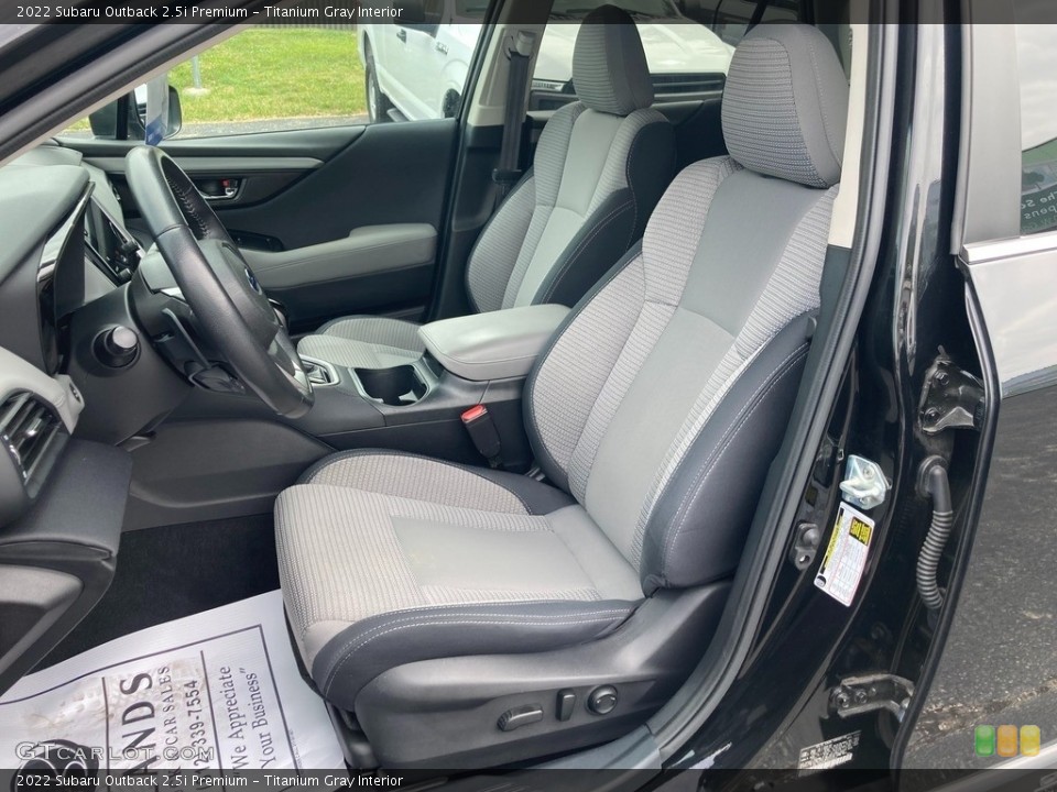 Titanium Gray Interior Photo for the 2022 Subaru Outback 2.5i Premium #146199375