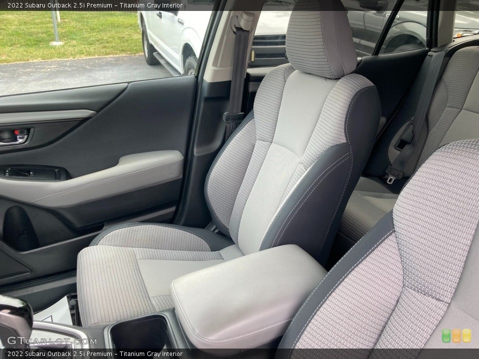 Titanium Gray Interior Front Seat for the 2022 Subaru Outback 2.5i Premium #146199406