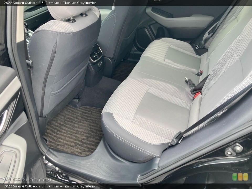 Titanium Gray Interior Rear Seat for the 2022 Subaru Outback 2.5i Premium #146199426