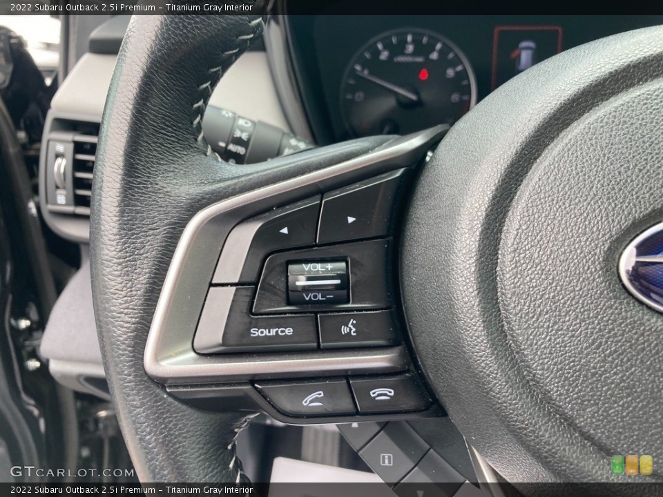 Titanium Gray Interior Steering Wheel for the 2022 Subaru Outback 2.5i Premium #146199660