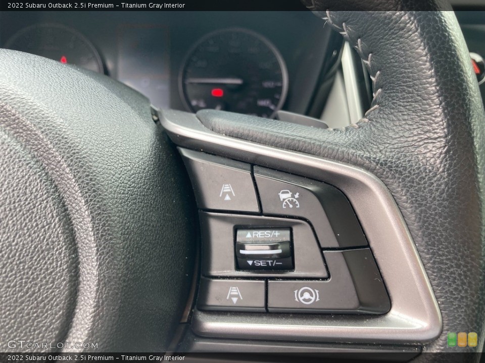 Titanium Gray Interior Steering Wheel for the 2022 Subaru Outback 2.5i Premium #146199690