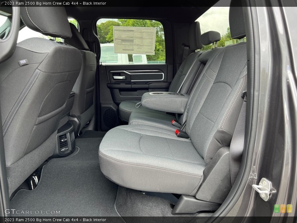Black Interior Rear Seat for the 2023 Ram 2500 Big Horn Crew Cab 4x4 #146200884