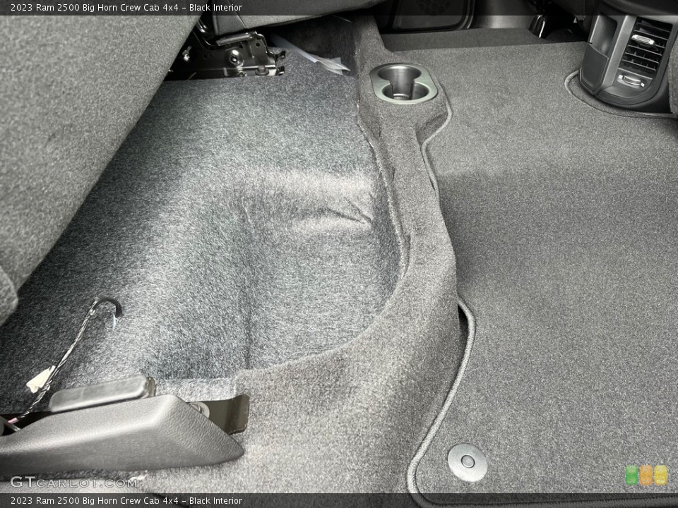 Black Interior Rear Seat for the 2023 Ram 2500 Big Horn Crew Cab 4x4 #146200974