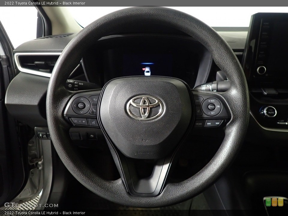 Black Interior Steering Wheel for the 2022 Toyota Corolla LE Hybrid #146201037