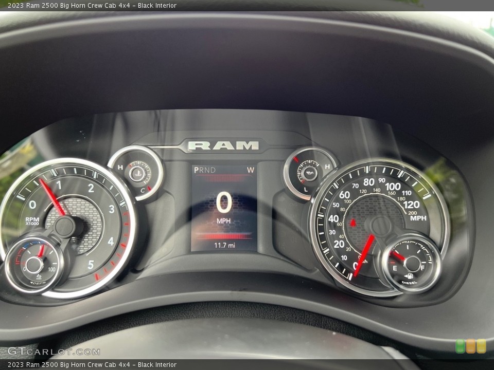 Black Interior Gauges for the 2023 Ram 2500 Big Horn Crew Cab 4x4 #146201073