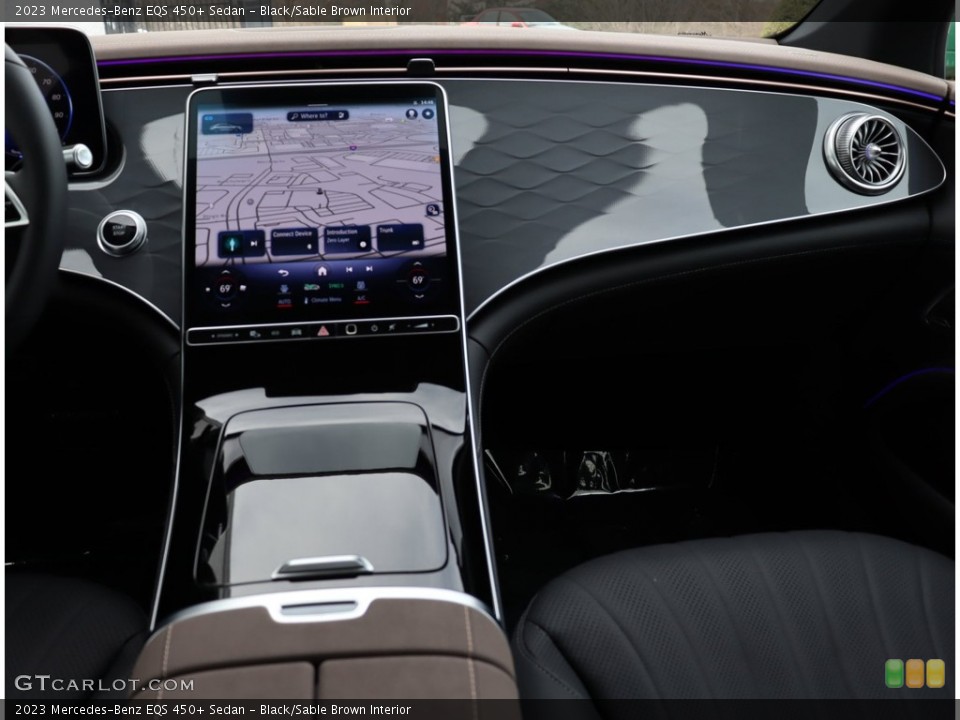 Black/Sable Brown Interior Dashboard for the 2023 Mercedes-Benz EQS 450+ Sedan #146201160