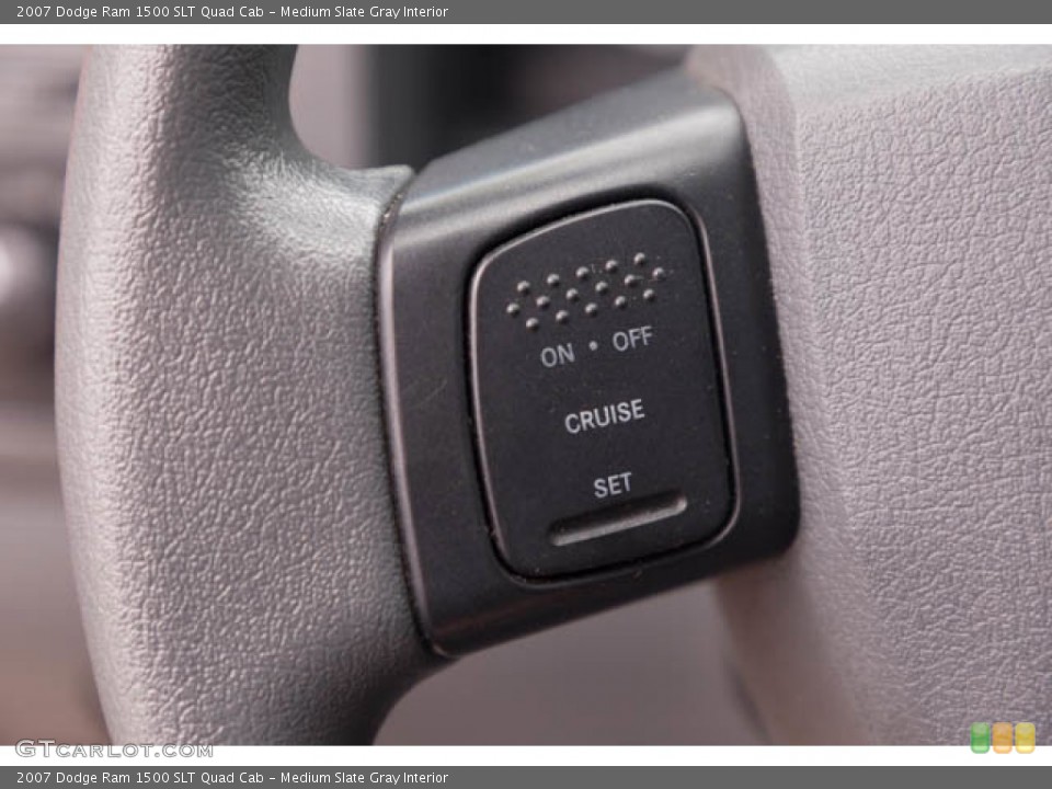 Medium Slate Gray Interior Steering Wheel for the 2007 Dodge Ram 1500 SLT Quad Cab #146201586