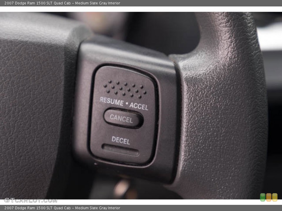 Medium Slate Gray Interior Steering Wheel for the 2007 Dodge Ram 1500 SLT Quad Cab #146201604