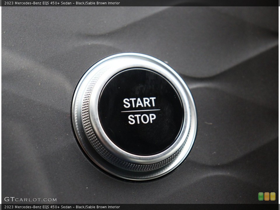 Black/Sable Brown Interior Controls for the 2023 Mercedes-Benz EQS 450+ Sedan #146201682