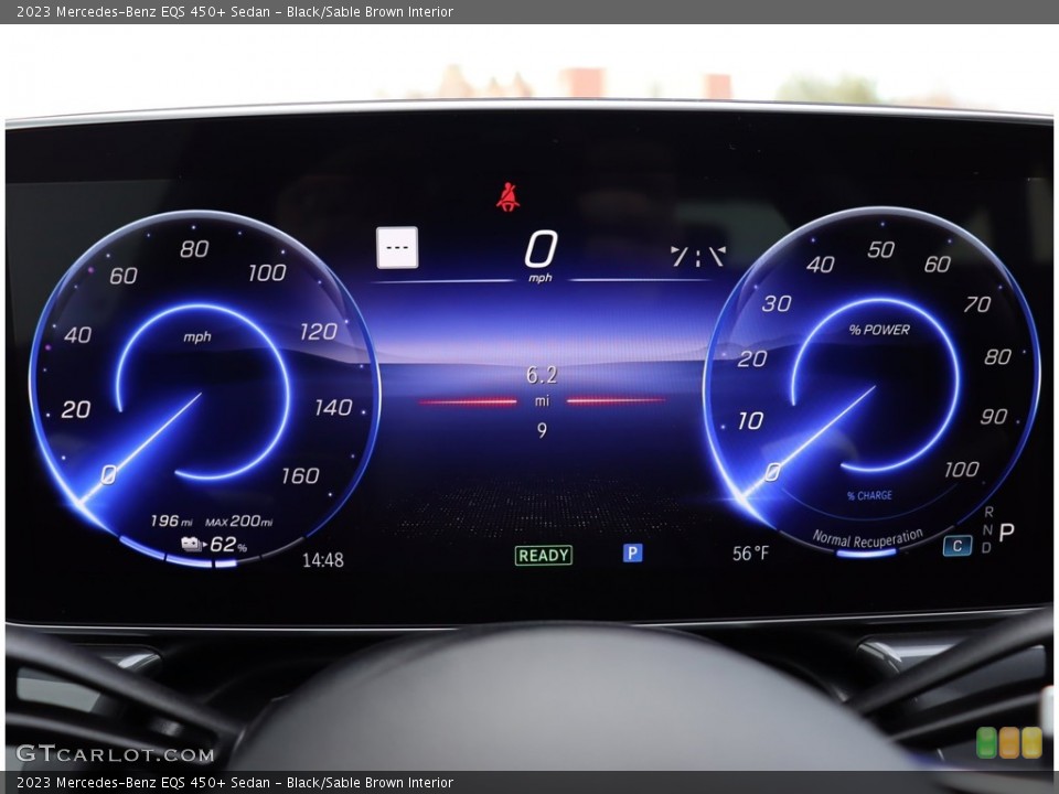 Black/Sable Brown Interior Gauges for the 2023 Mercedes-Benz EQS 450+ Sedan #146201769