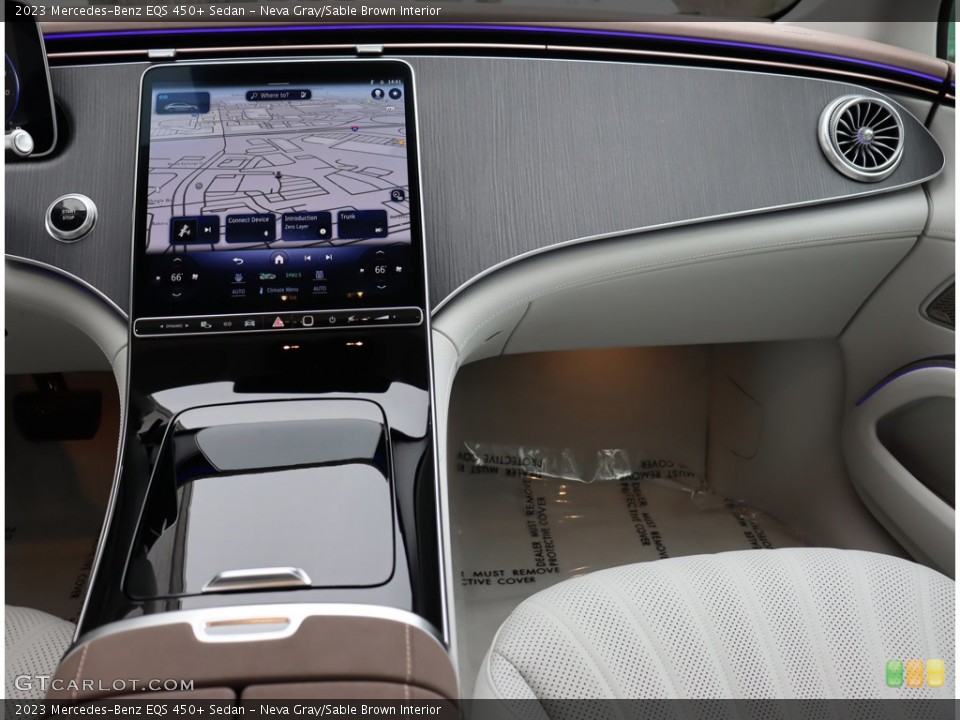 Neva Gray/Sable Brown Interior Dashboard for the 2023 Mercedes-Benz EQS 450+ Sedan #146202259