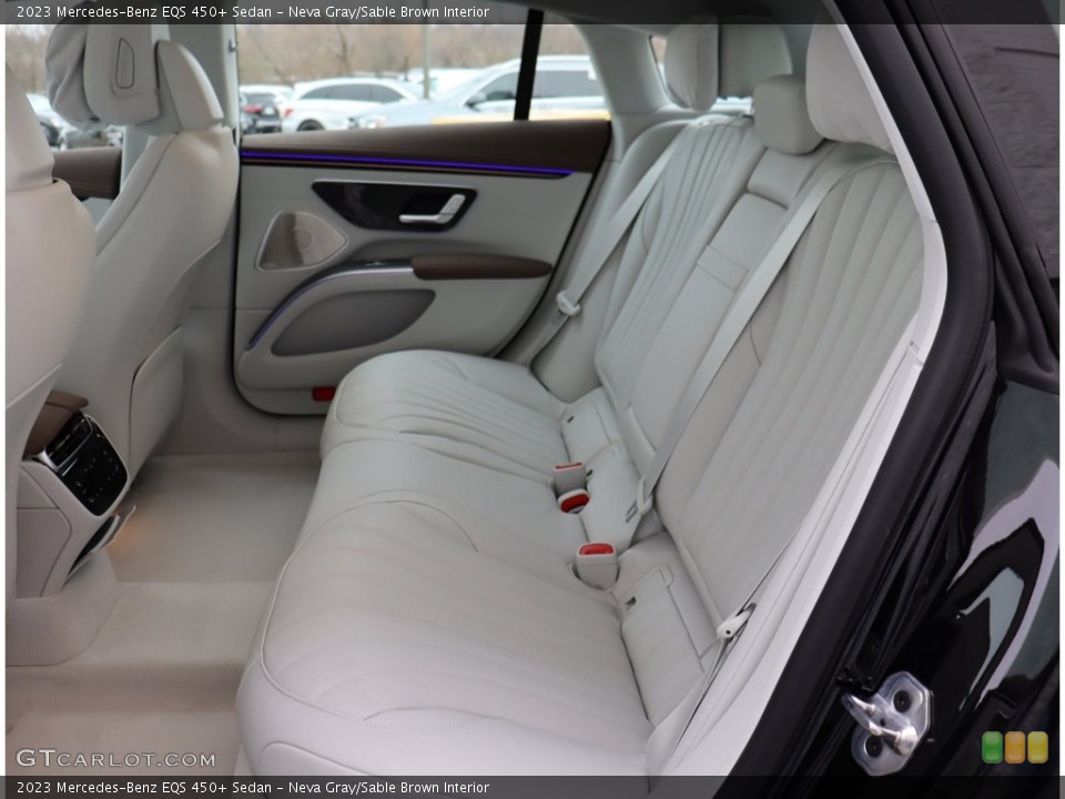 Neva Gray/Sable Brown Interior Rear Seat for the 2023 Mercedes-Benz EQS 450+ Sedan #146202332