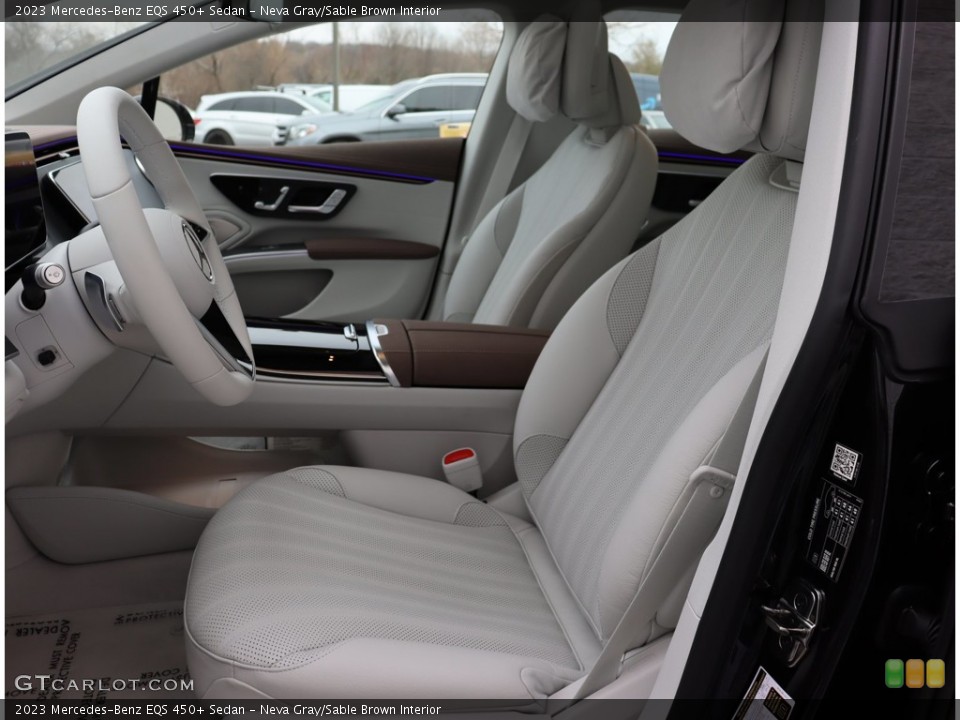 Neva Gray/Sable Brown Interior Front Seat for the 2023 Mercedes-Benz EQS 450+ Sedan #146202435