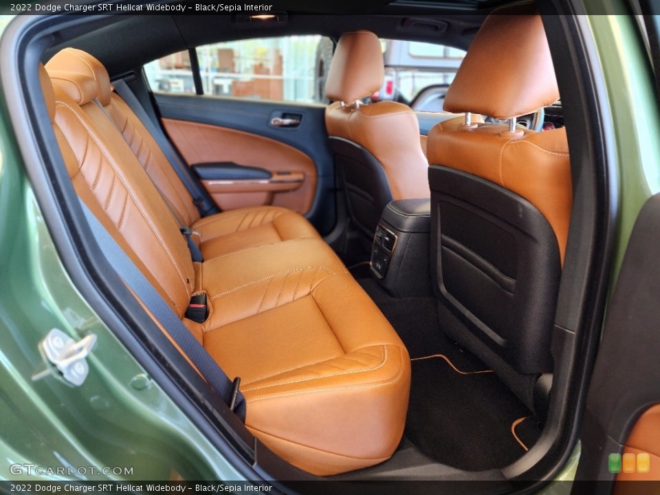 Black/Sepia Interior Rear Seat for the 2022 Dodge Charger SRT Hellcat Widebody #146202486