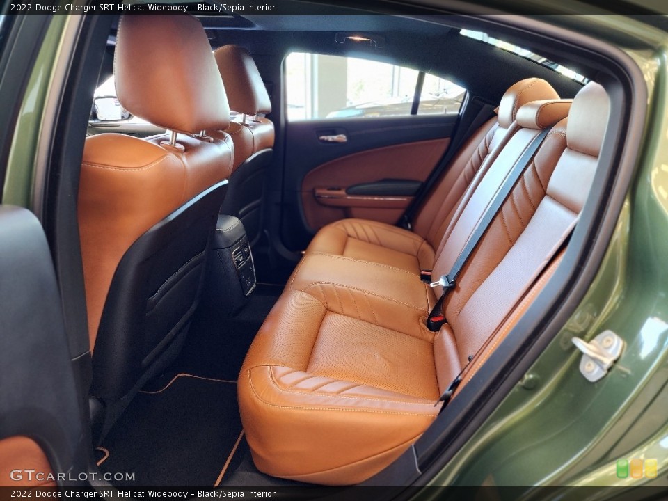 Black/Sepia Interior Rear Seat for the 2022 Dodge Charger SRT Hellcat Widebody #146202603