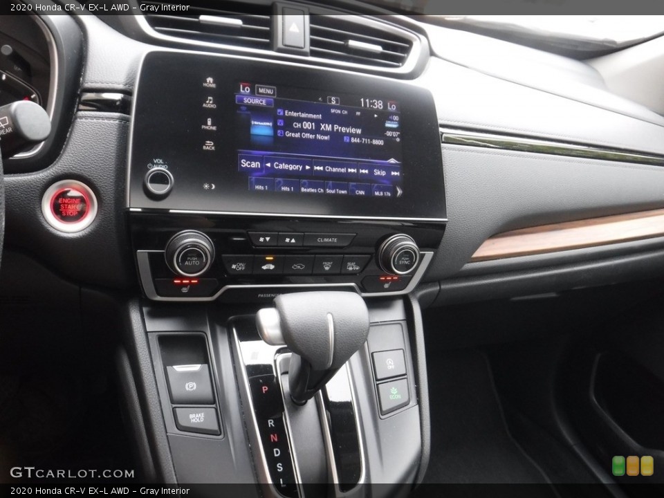 Gray Interior Controls for the 2020 Honda CR-V EX-L AWD #146203176