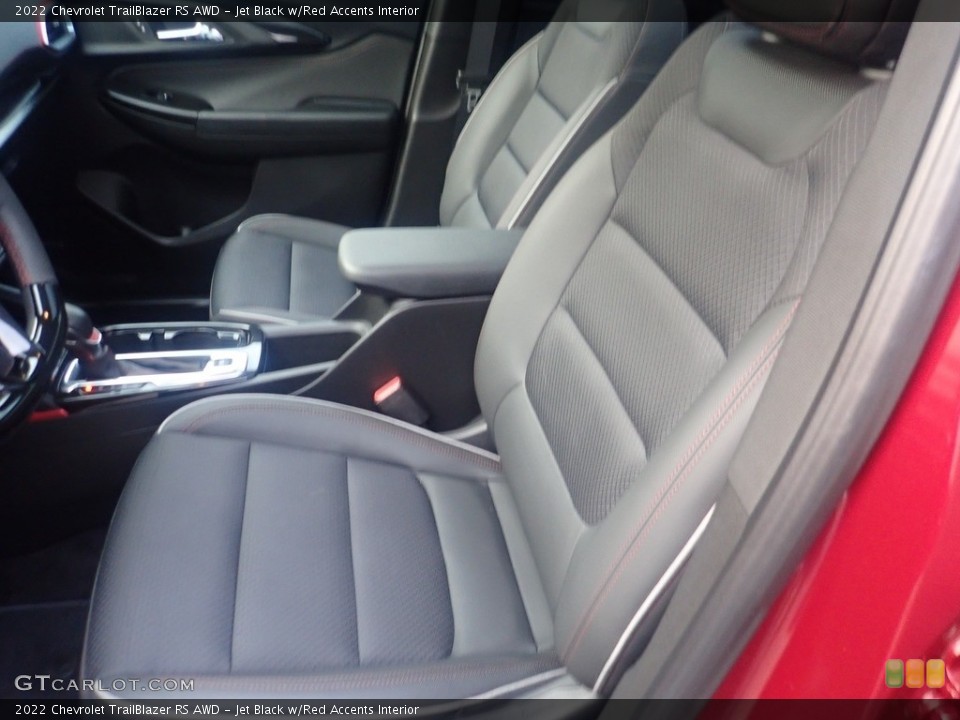 Jet Black w/Red Accents 2022 Chevrolet TrailBlazer Interiors