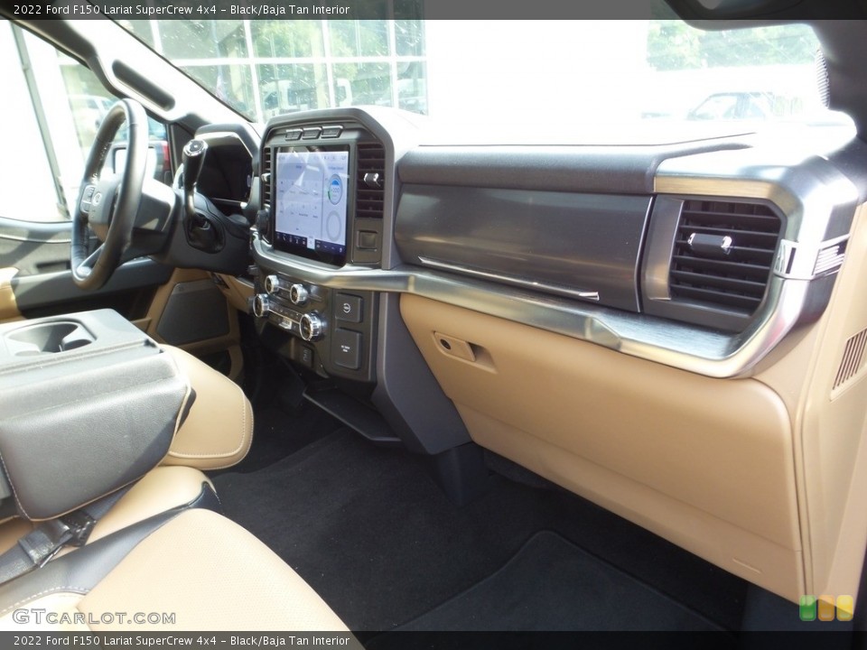Black/Baja Tan Interior Dashboard for the 2022 Ford F150 Lariat SuperCrew 4x4 #146204682