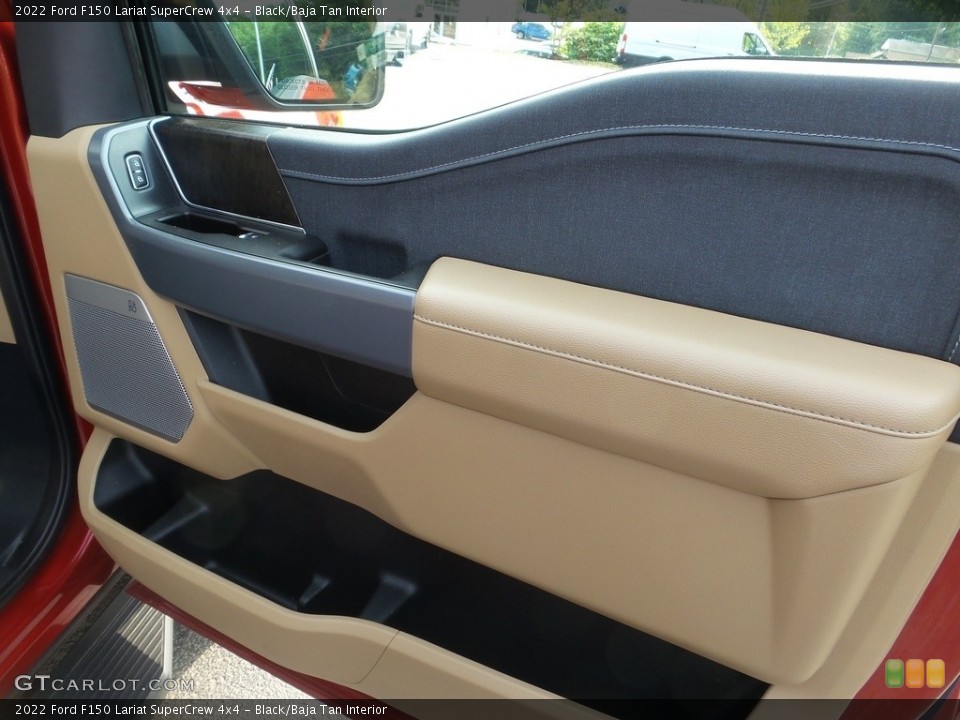 Black/Baja Tan Interior Door Panel for the 2022 Ford F150 Lariat SuperCrew 4x4 #146204703