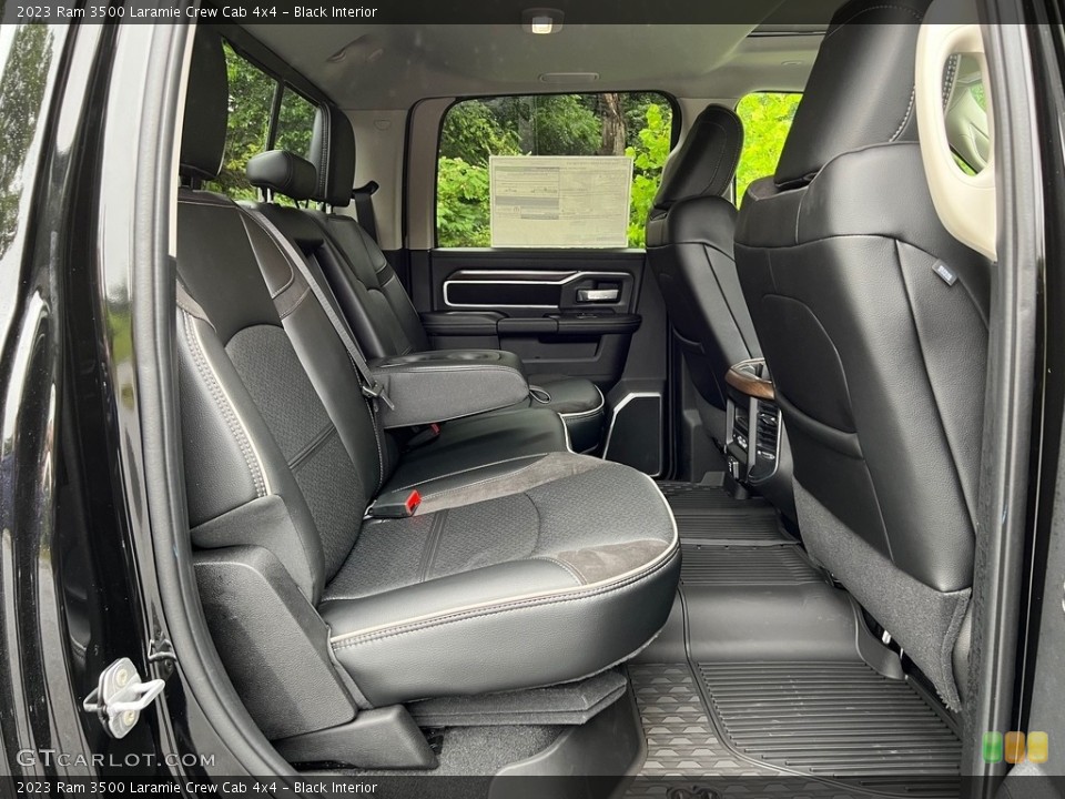 Black Interior Rear Seat for the 2023 Ram 3500 Laramie Crew Cab 4x4 #146204754