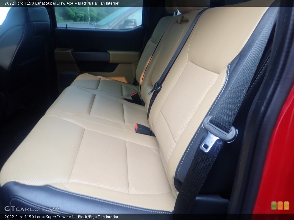 Black/Baja Tan Interior Rear Seat for the 2022 Ford F150 Lariat SuperCrew 4x4 #146204826