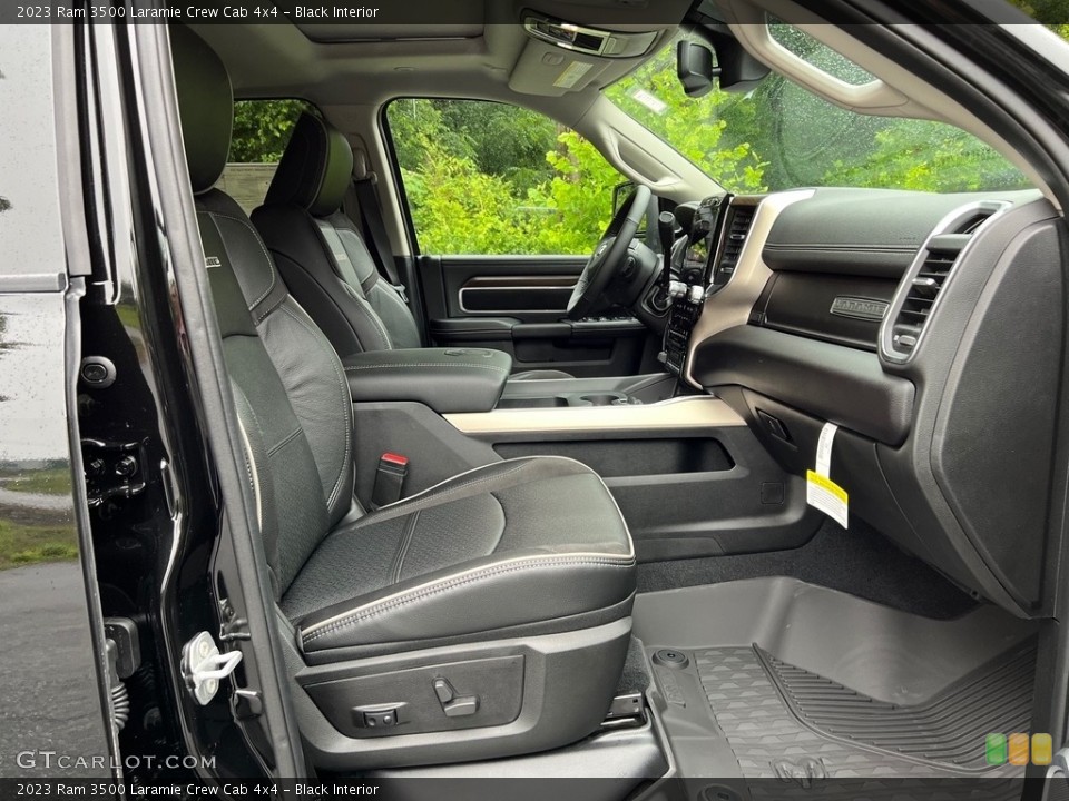Black Interior Front Seat for the 2023 Ram 3500 Laramie Crew Cab 4x4 #146204832