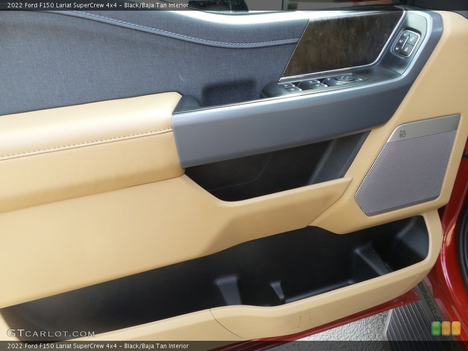 Black/Baja Tan Interior Door Panel for the 2022 Ford F150 Lariat SuperCrew 4x4 #146204865