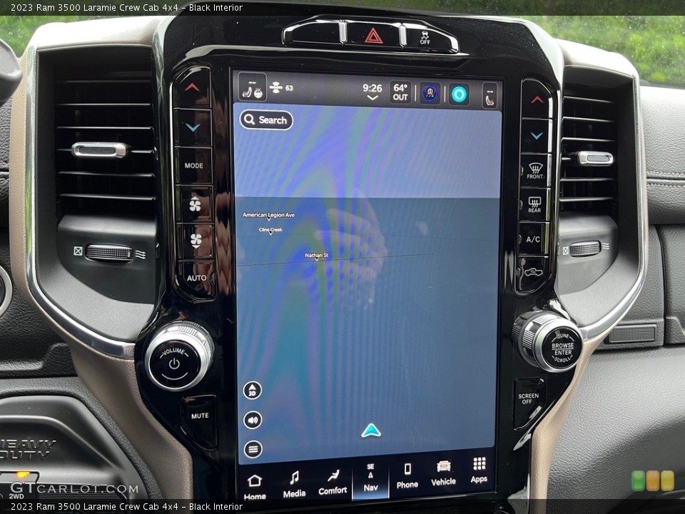 Black Interior Navigation for the 2023 Ram 3500 Laramie Crew Cab 4x4 #146204964