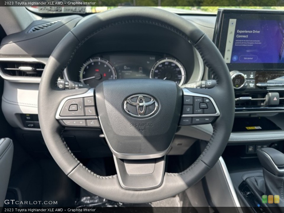 Graphite Interior Steering Wheel for the 2023 Toyota Highlander XLE AWD #146206950