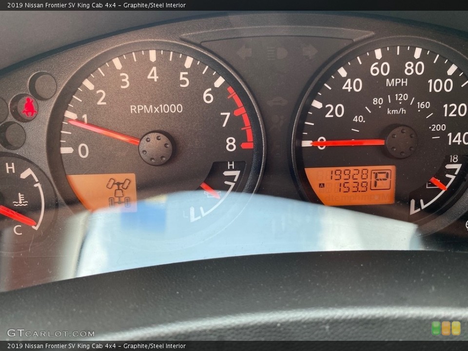 Graphite/Steel Interior Gauges for the 2019 Nissan Frontier SV King Cab 4x4 #146206956