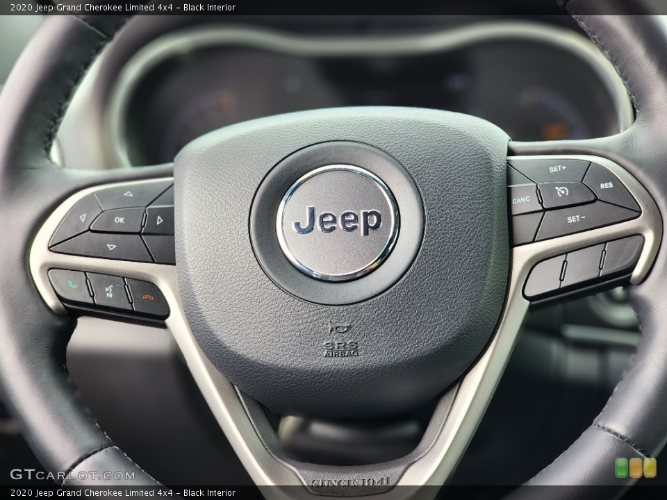 Black Interior Steering Wheel for the 2020 Jeep Grand Cherokee Limited 4x4 #146207103