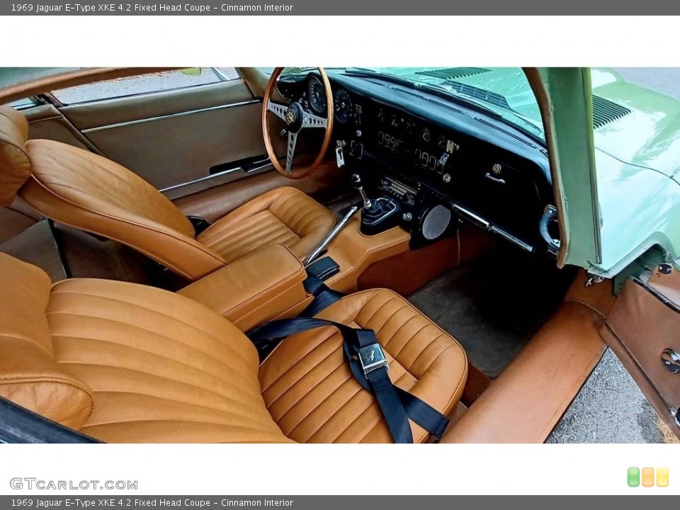 Cinnamon Interior Photo for the 1969 Jaguar E-Type XKE 4.2 Fixed Head Coupe #146207268