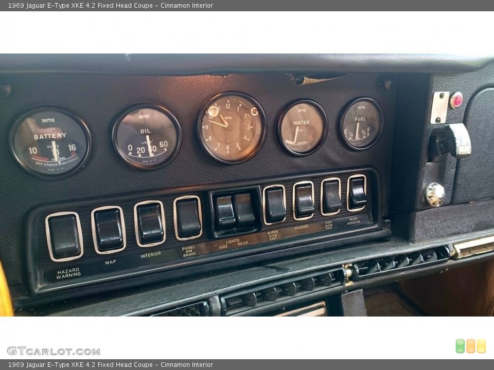 Cinnamon Interior Controls for the 1969 Jaguar E-Type XKE 4.2 Fixed Head Coupe #146207325