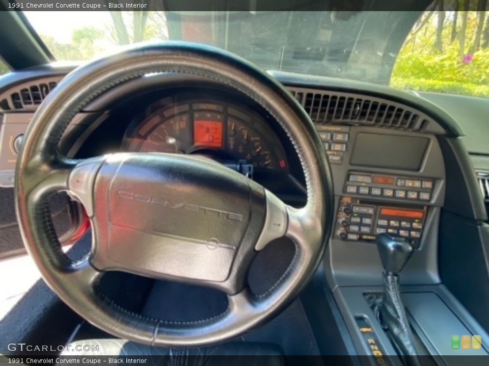 Black Interior Dashboard for the 1991 Chevrolet Corvette Coupe #146207919