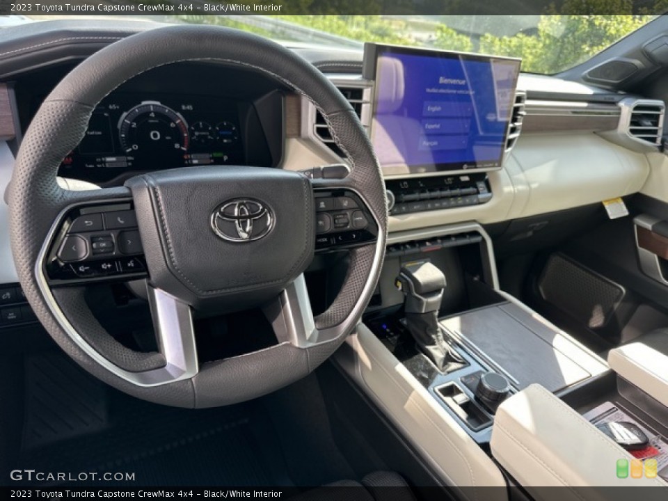 Black/White Interior Front Seat for the 2023 Toyota Tundra Capstone CrewMax 4x4 #146207973