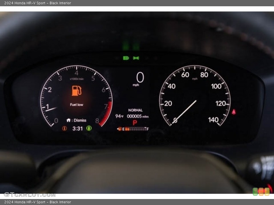 Black Interior Gauges for the 2024 Honda HR-V Sport #146208000