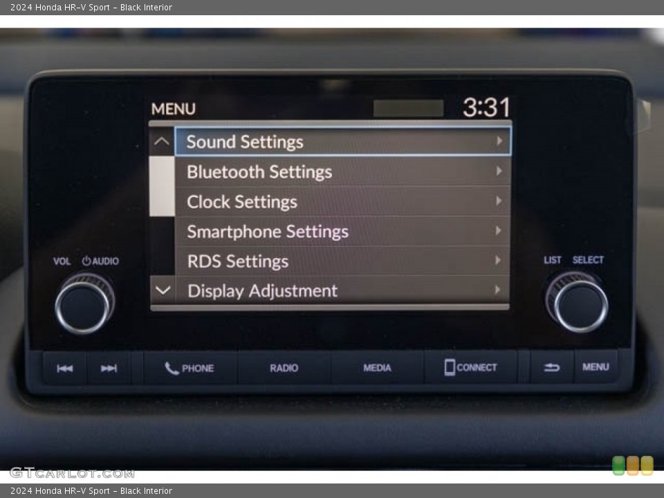 Black Interior Controls for the 2024 Honda HR-V Sport #146208234