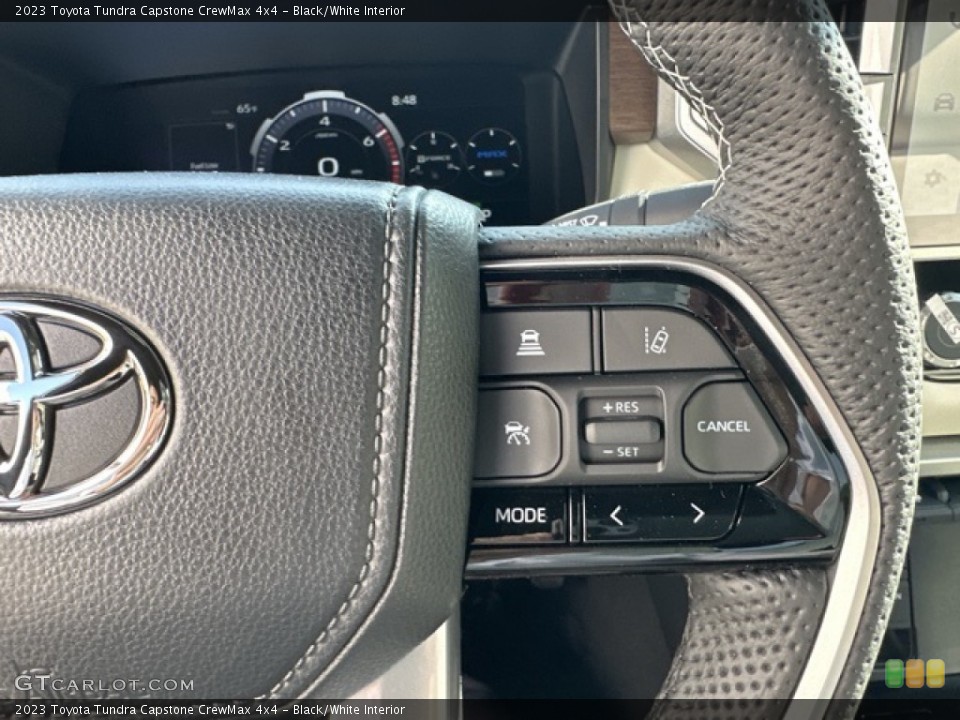 Black/White Interior Steering Wheel for the 2023 Toyota Tundra Capstone CrewMax 4x4 #146208273
