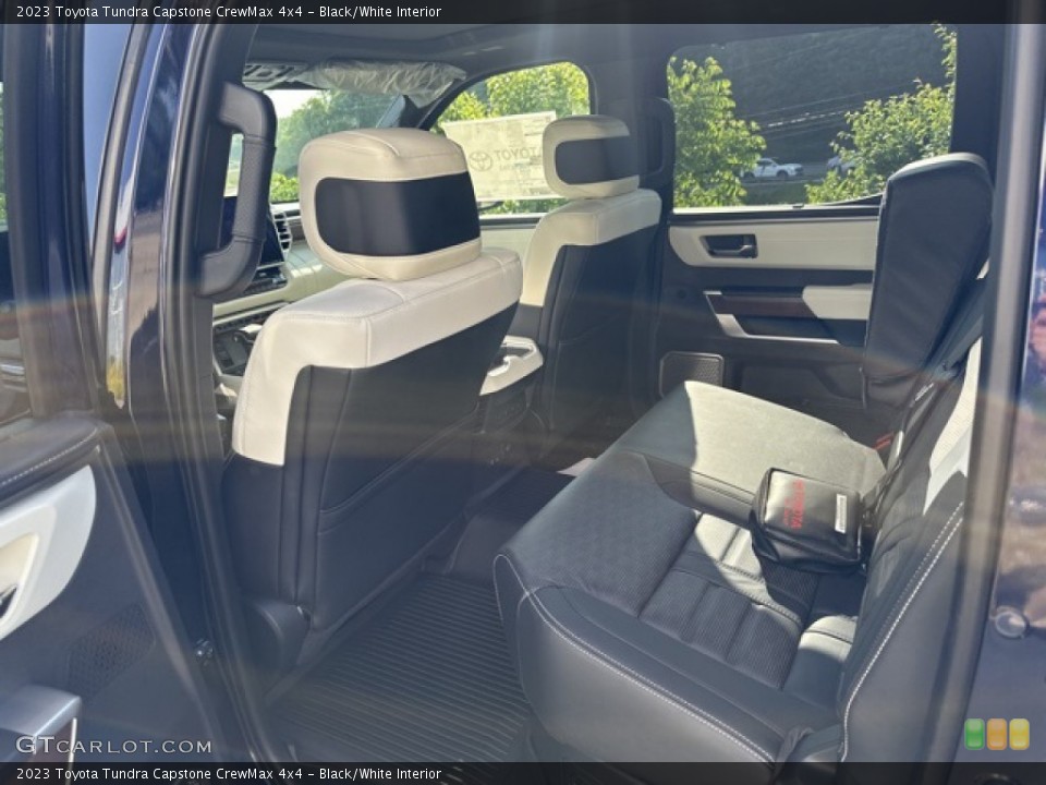 Black/White Interior Rear Seat for the 2023 Toyota Tundra Capstone CrewMax 4x4 #146208366