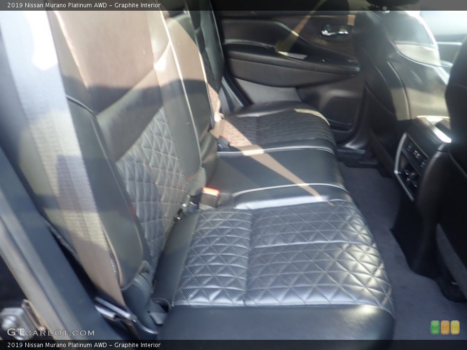 Graphite Interior Rear Seat for the 2019 Nissan Murano Platinum AWD #146208591