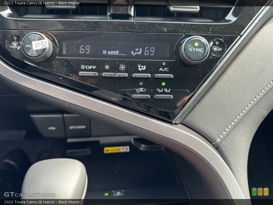 Black Interior Controls for the 2023 Toyota Camry SE Hybrid #146208864