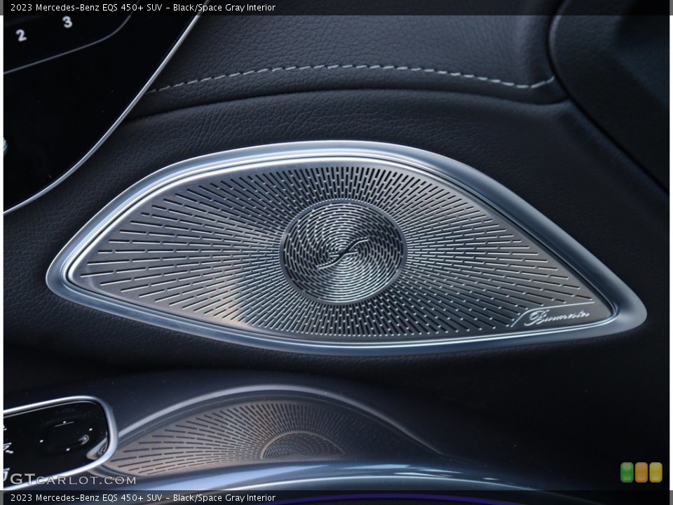 Black/Space Gray Interior Audio System for the 2023 Mercedes-Benz EQS 450+ SUV #146208906
