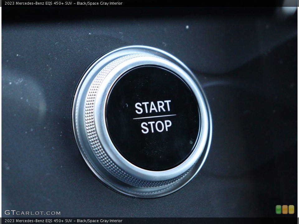Black/Space Gray Interior Controls for the 2023 Mercedes-Benz EQS 450+ SUV #146209197