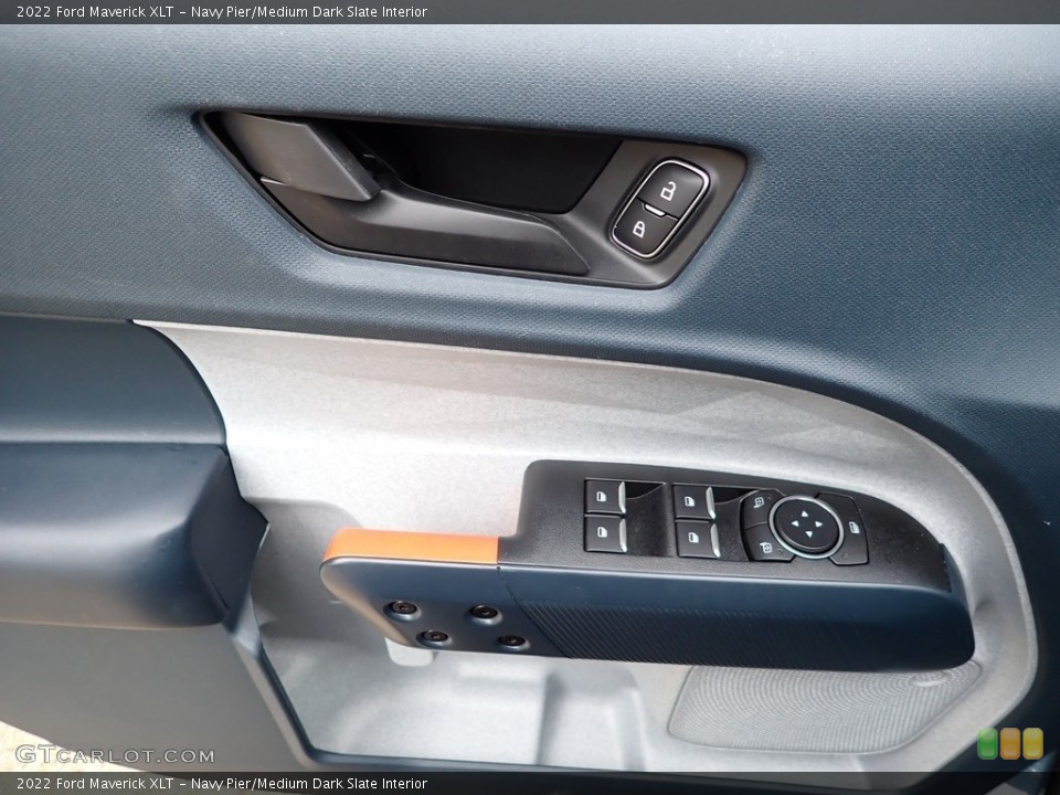 Navy Pier/Medium Dark Slate Interior Door Panel for the 2022 Ford Maverick XLT #146210421
