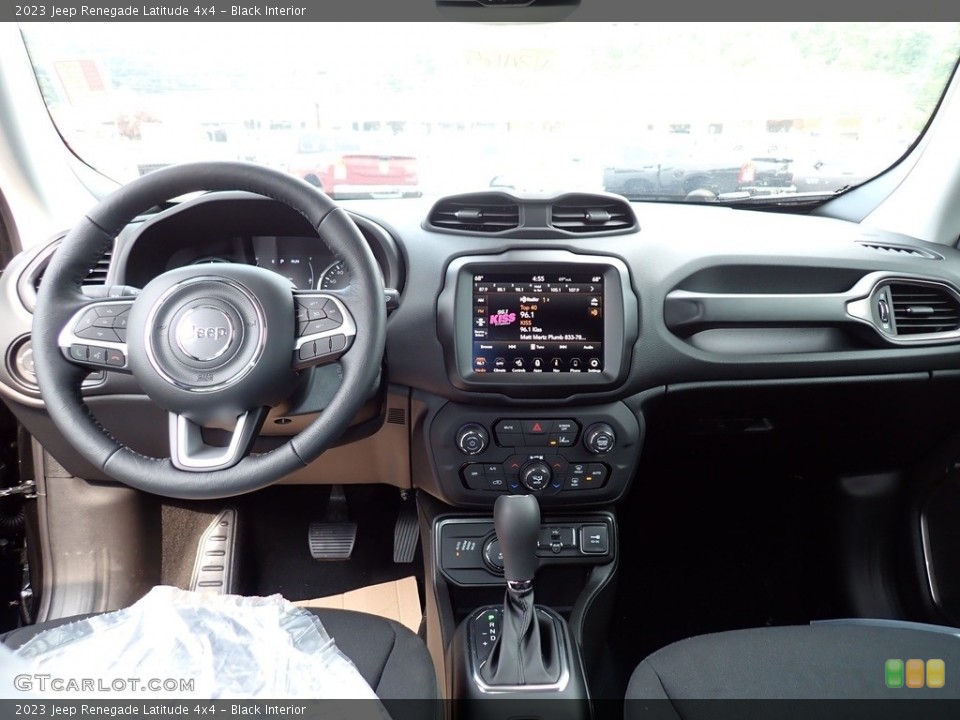 Black Interior Dashboard for the 2023 Jeep Renegade Latitude 4x4 #146210553