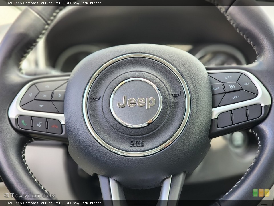 Ski Gray/Black Interior Steering Wheel for the 2020 Jeep Compass Latitude 4x4 #146211183